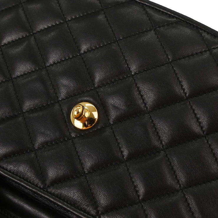 Chanel Black Lambskin Paris Shoulder Bag 124995