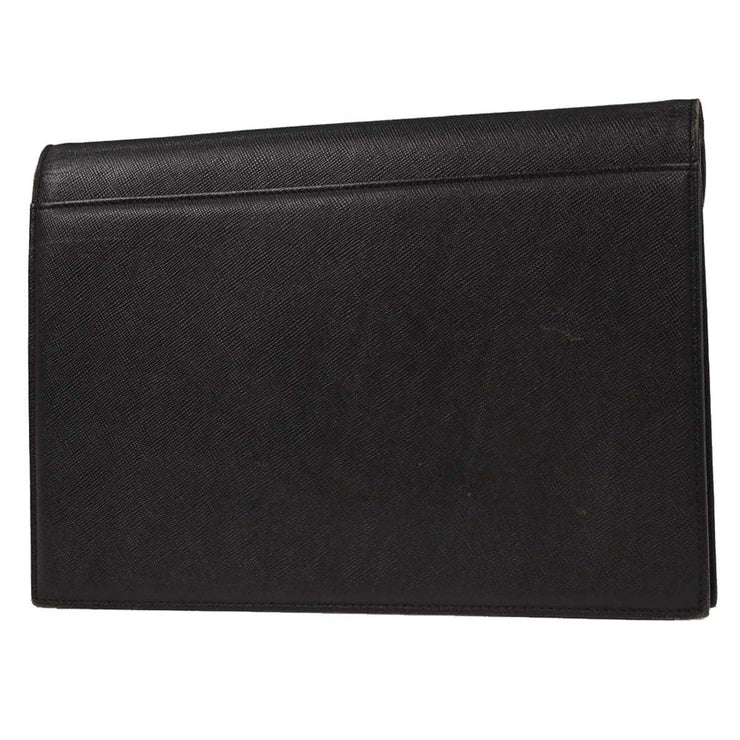 Yves Saint Laurent Black Leather Clutch Bag 124999