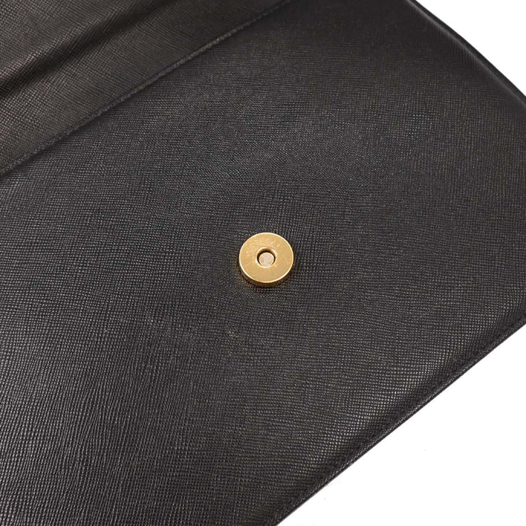 Yves Saint Laurent Black Leather Clutch Bag 124999