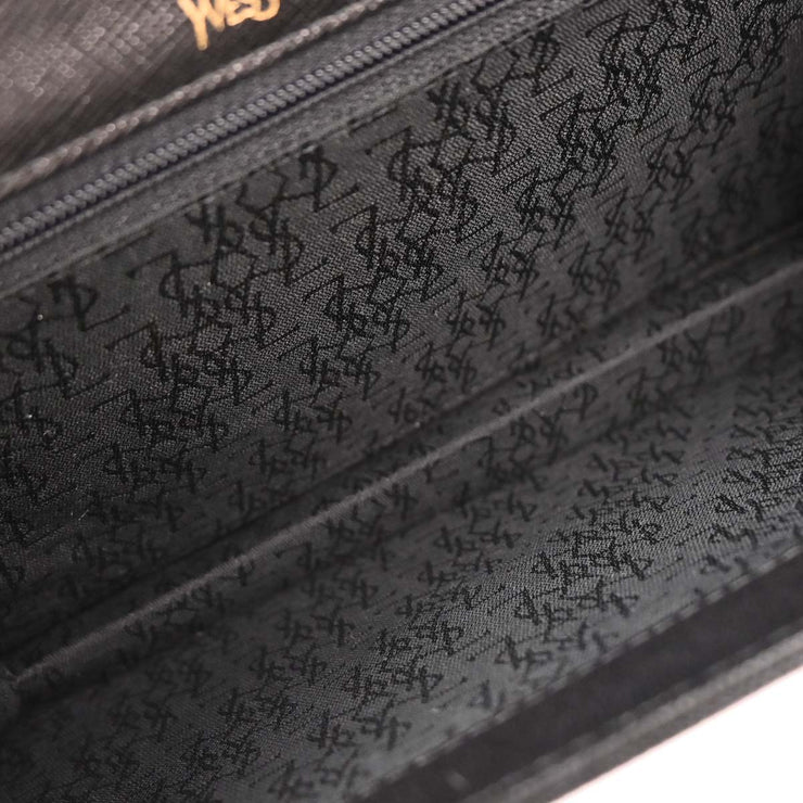 Yves Saint Laurent Black Leather Clutch Bag 124999