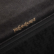 Yves Saint Laurent Black Leather Clutch Bag 124999