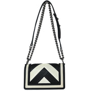 Boy Chanel Black Chevron Lambskin Small Chain Shoulder Bag 125002