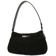 Salvatore Ferragamo Black Suede Vara Handbag AU-21/3764 125016