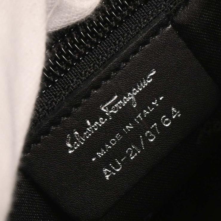 Salvatore Ferragamo Black Suede Vara Handbag AU-21/3764 125016