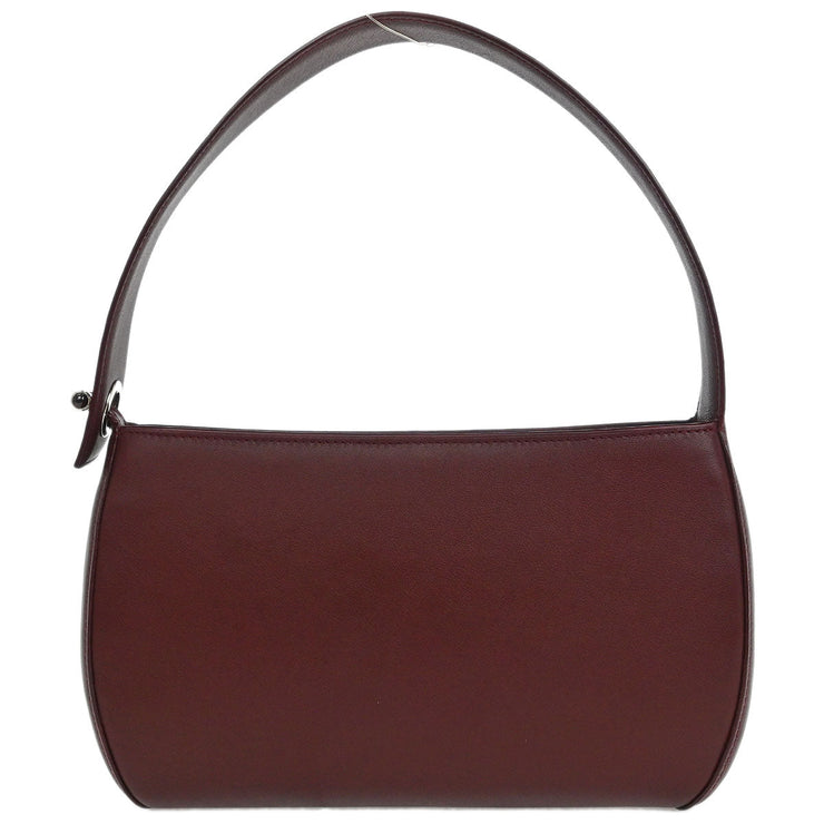 Cartier Bordeaux Leather Handbag ELKD 125021