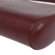 Cartier Bordeaux Leather Handbag ELKD 125021