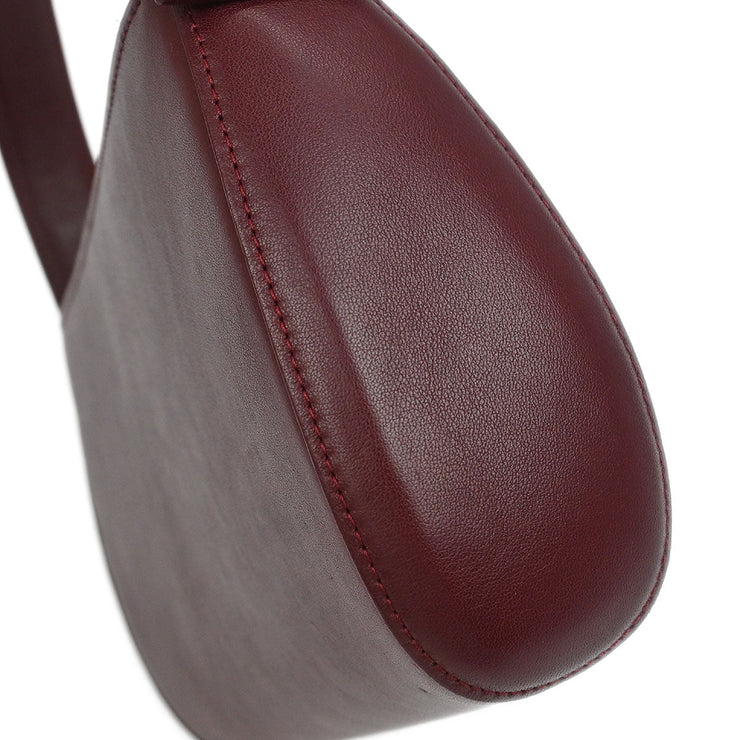 Cartier Bordeaux Leather Handbag ELKD 125021
