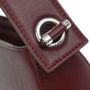 Cartier Bordeaux Leather Handbag ELKD 125021