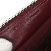 Cartier Bordeaux Leather Handbag ELKD 125021