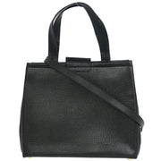 Salvatore Ferragamo Black Vara 2way Handbag AQ-21 8252 125022