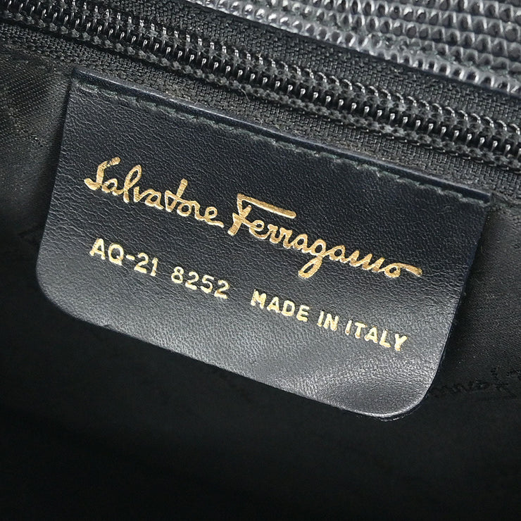 Salvatore Ferragamo Black Vara 2way Handbag AQ-21 8252 125022