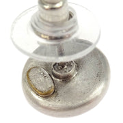 Chanel Button Piercing Earrings White 00T 125026