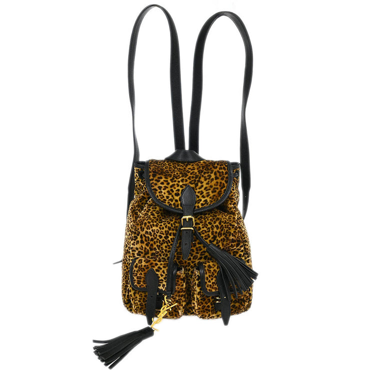 Saint Laurent Brown Velvet Backpack GNR421943.0416 125042