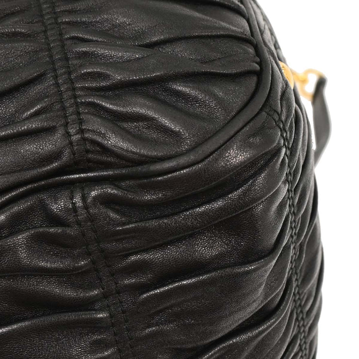Prada Black Lambskin Handbag B1336M 8 7 165 125044