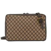 Celine Brown Canvas Macadam Shoulder Bag CE00/23 125047