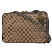 Celine Brown Canvas Macadam Shoulder Bag CE00/23 125047