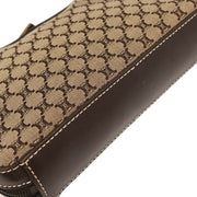 Celine Brown Canvas Macadam Shoulder Bag CE00/23 125047