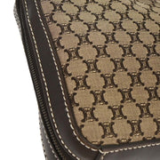 Celine Brown Canvas Macadam Shoulder Bag CE00/23 125047