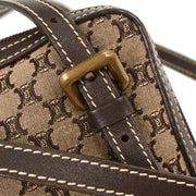 Celine Brown Canvas Macadam Shoulder Bag CE00/23 125047