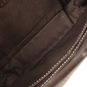 Celine Brown Canvas Macadam Shoulder Bag CE00/23 125047