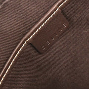 Celine Brown Canvas Macadam Shoulder Bag CE00/23 125047