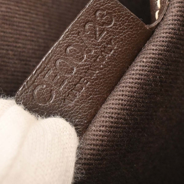 Celine Brown Canvas Macadam Shoulder Bag CE00/23 125047