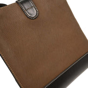 Loewe Black Brown Leather Velazquez Shoulder Bag 125053