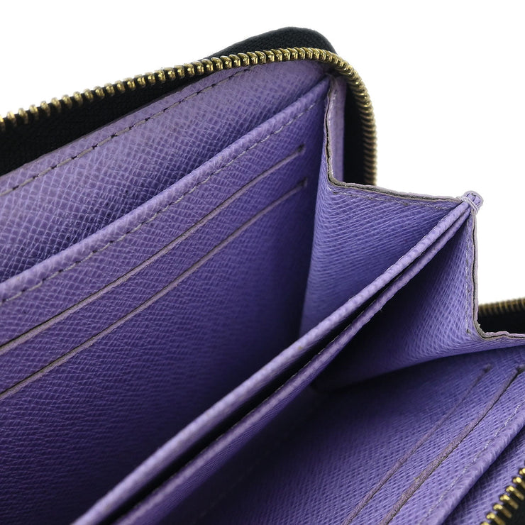 Louis Vuitton Black Multicolor Zippy Coin Purse Wallet M60268 TS1111 125054