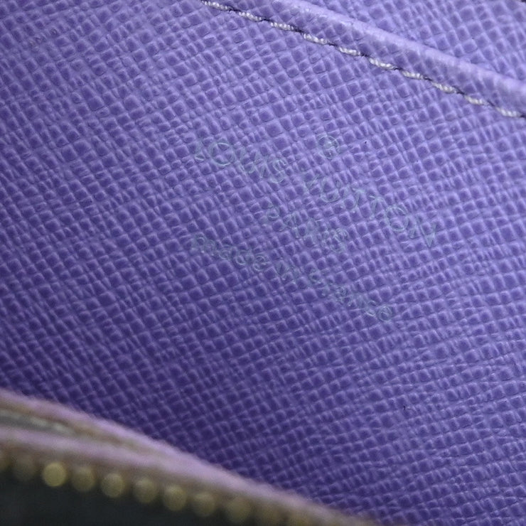 Louis Vuitton Black Multicolor Zippy Coin Purse Wallet M60268 TS1111 125054