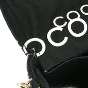 Chanel Black Canvas COCO East West Choco Bar Shoulder Bag 125064