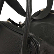 Hermes Black Taurillon Clemence Lindy 26 Shoulder Bag X CT 002 MC 125071