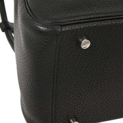 Hermes Black Taurillon Clemence Lindy 26 Shoulder Bag X CT 002 MC 125071