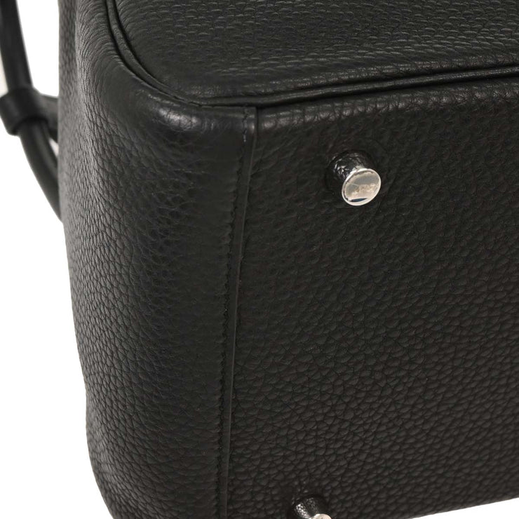 Hermes Black Taurillon Clemence Lindy 26 Shoulder Bag X CT 002 MC 125071
