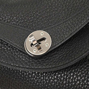 Hermes Black Taurillon Clemence Lindy 26 Shoulder Bag X CT 002 MC 125071
