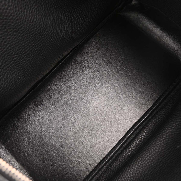Hermes Black Taurillon Clemence Lindy 26 Shoulder Bag X CT 002 MC 125071