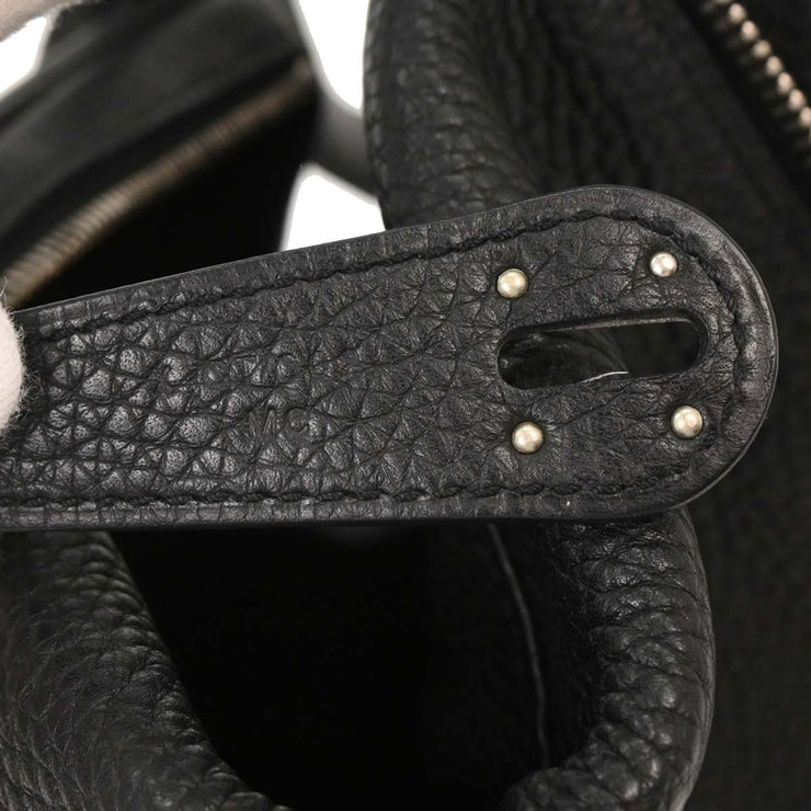 Hermes Black Taurillon Clemence Lindy 26 Shoulder Bag X CT 002 MC 125071