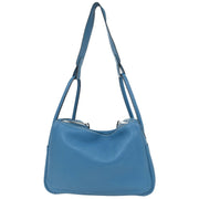 Hermes Blue Jean Taurillon Clemence Lindy 34 Shoulder Bag 109A Square:Q 125072