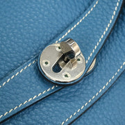 Hermes Blue Jean Taurillon Clemence Lindy 34 Shoulder Bag 109A Square:Q 125072