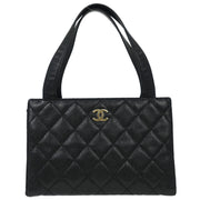 Chanel Black Calfskin Tote Handbag 125073