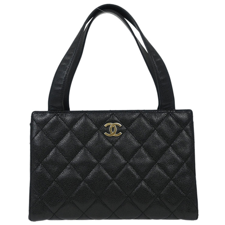 Chanel Black Calfskin Tote Handbag 125073