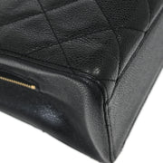 Chanel Black Calfskin Tote Handbag 125073