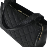 Chanel Black Calfskin Tote Handbag 125073
