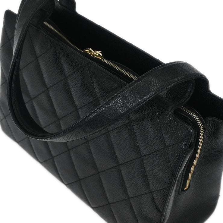 Chanel Black Calfskin Tote Handbag 125073