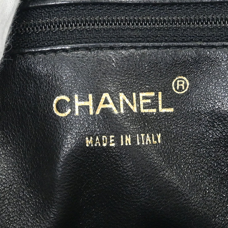 Chanel Black Calfskin Tote Handbag 125073