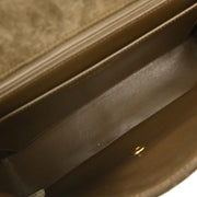 Chanel Brown Suede Shoulder Bag 125074