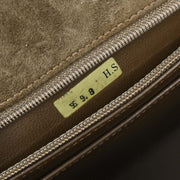 Chanel Brown Suede Shoulder Bag 125074
