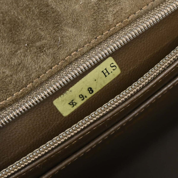 Chanel Brown Suede Shoulder Bag 125074