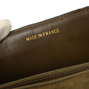 Chanel Brown Suede Shoulder Bag 125074