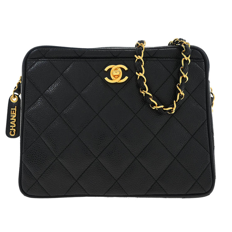 Chanel Black Calfskin Camera Bag 125076