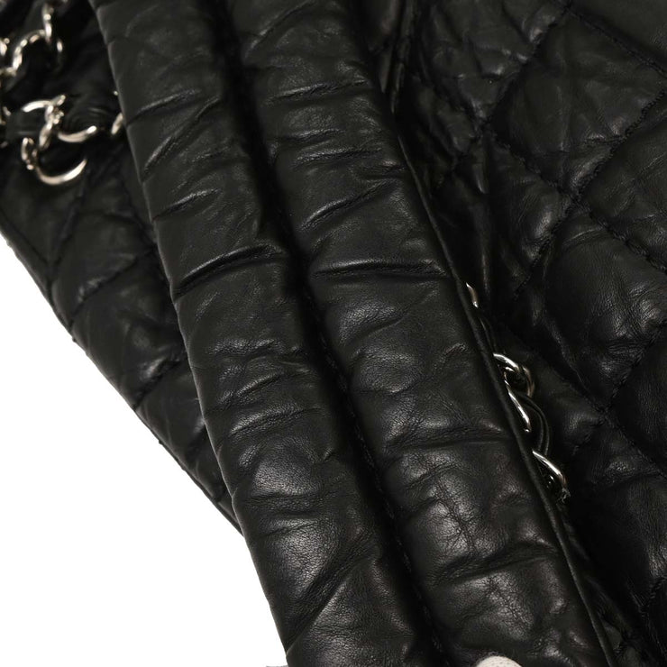 Chanel  Black Calfskin Mademoiselle Lock Shoulder Bag 125078